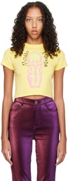 Mondo Mondo Yellow Printed T-Shirt
