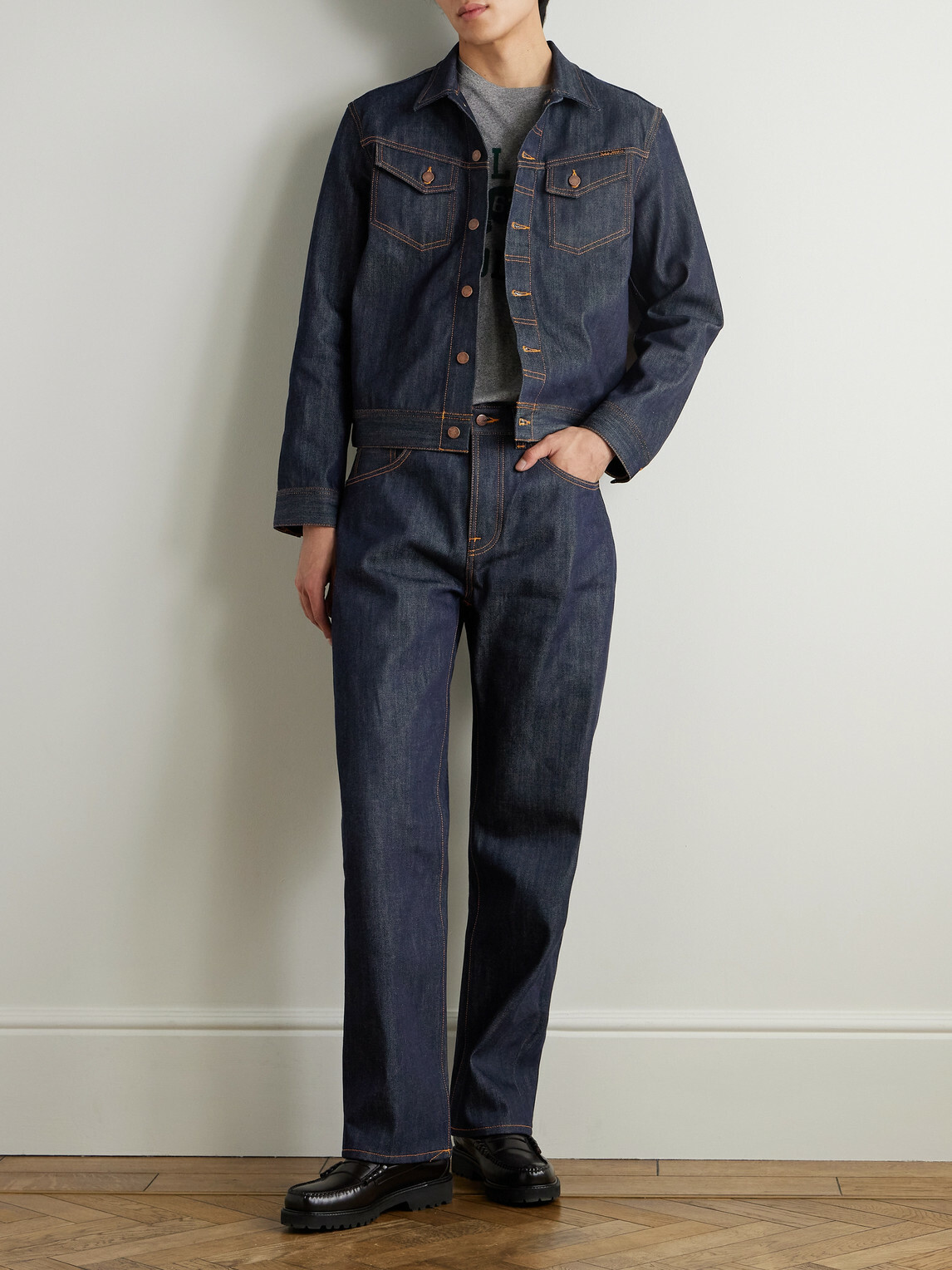 Nudie Jeans - Conny Embroidered Organic Denim Jacket - Blue