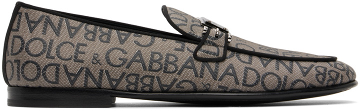 Photo: Dolce & Gabbana Taupe Ariosto Slippers