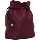 GANNI Burgundy Logo Pouch