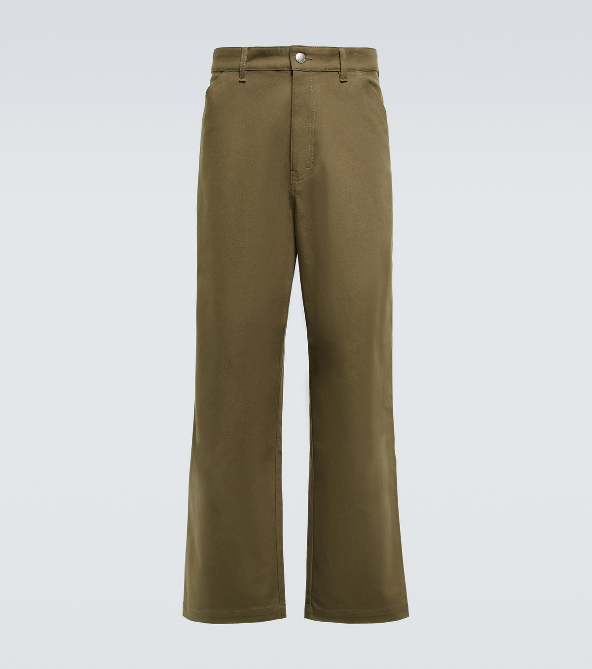 Bill Cotton Canvas Wide Leg Pants | Ash Brown