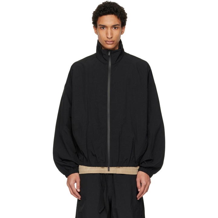 Photo: Fear of God Black Nylon Ripstop Tech Track Jacket