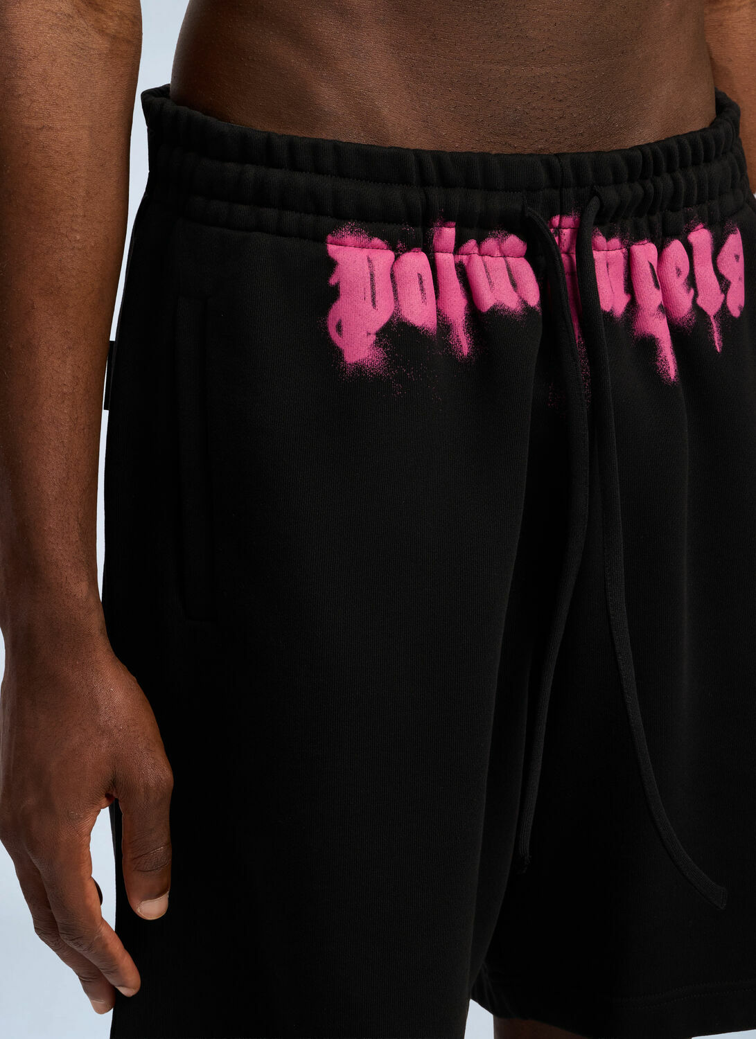 Palm Angels Sprayed Logo Track Shorts