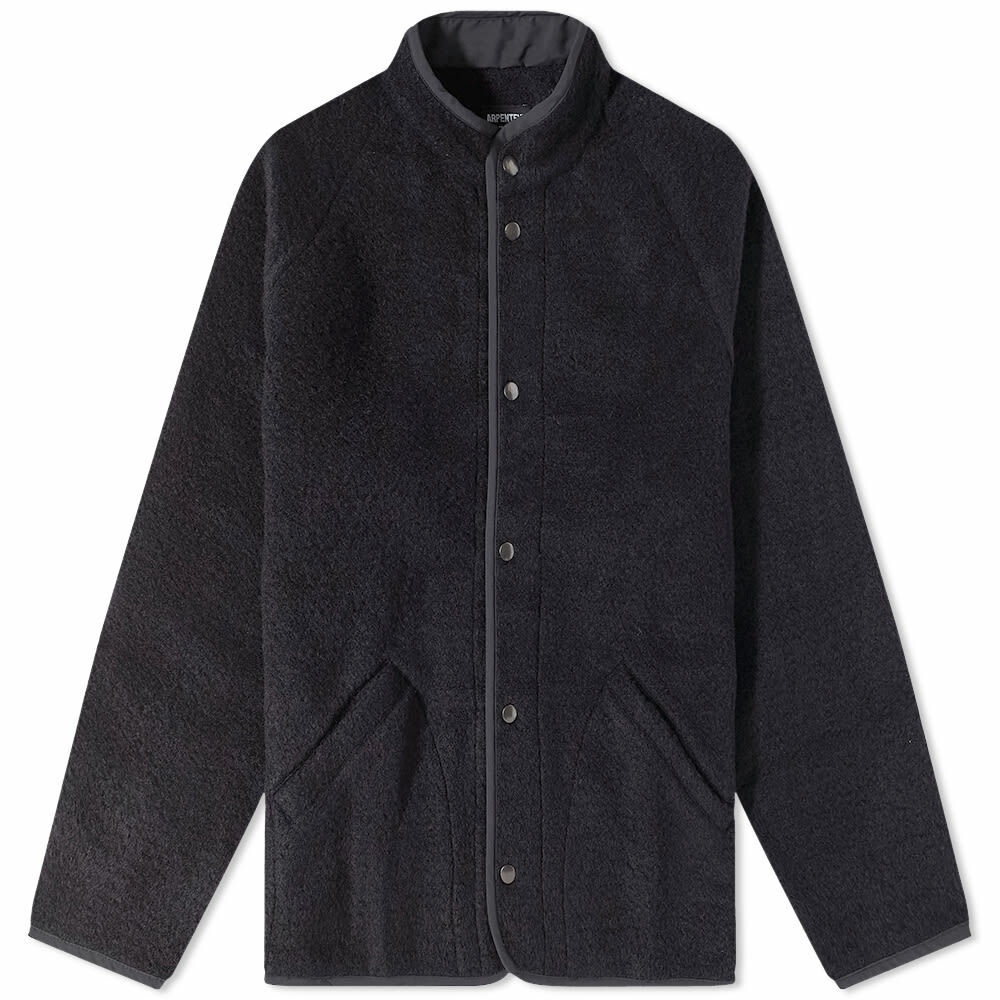 Photo: Arpenteur Men's Contour Wool Fleece Jacket in Midnight Blue