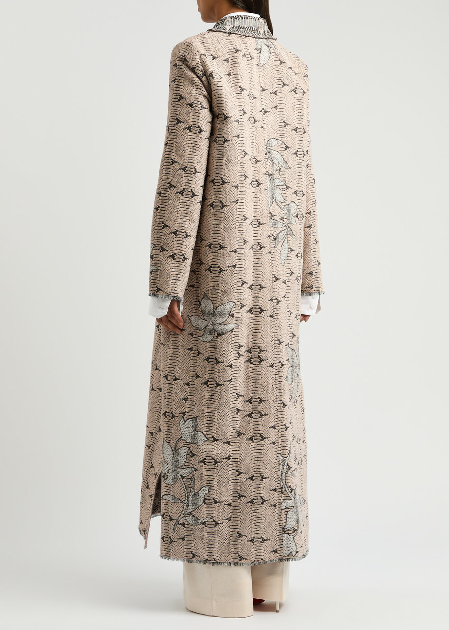 Forte_forte Chenille-jacquard Coat Cream