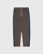 Drôle De Monsieur Le Pant Velours Monogramme Brown/Beige - Mens - Track Pants