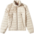 Moncler Men's Alfit Lightweight Down Jacket in Beige