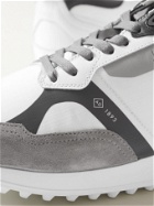 DUNHILL - Radial 2.0 Leather and Suede-Trimmed Ripstop Sneakers - White