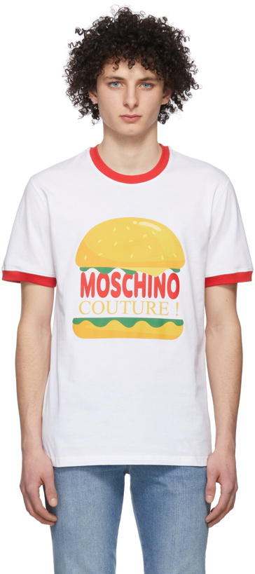 Photo: Moschino White Hamburger T-Shirt
