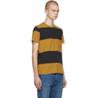 Levis Vintage Clothing Yellow and Black Stripe 1960s Casual T-Shirt