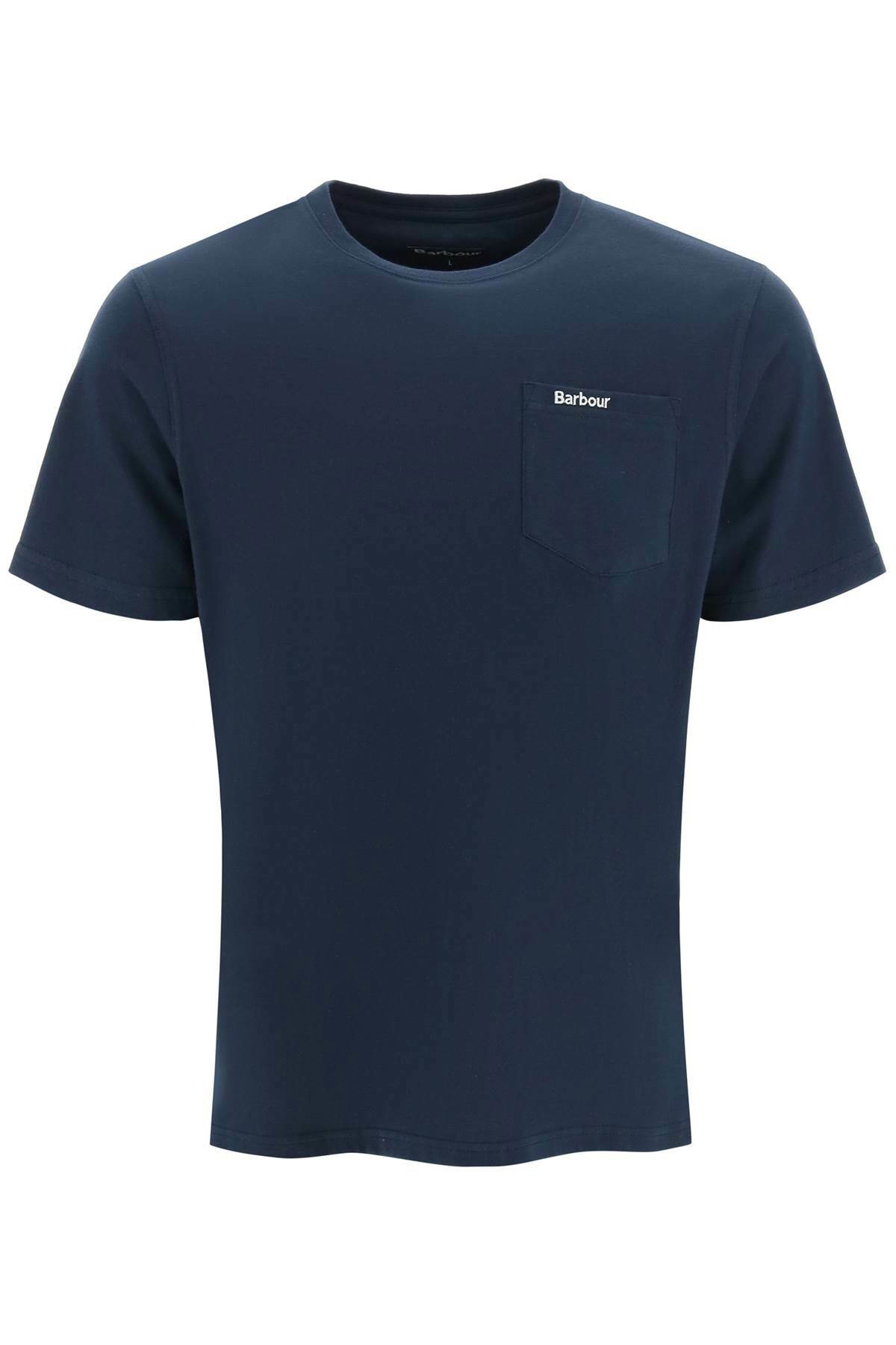 Tシャツ・カットソー BARBOUR Men T Shirts MTS0670 MTSNY31 Blue Barbour x Steve McQueen logo-print T-shirt | Blue | FARFETCH