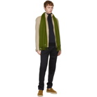 Loro Piana Green Frisson Cashmere Grande Unita Scarf