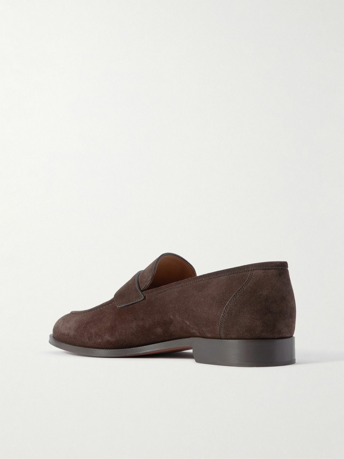 Loro Piana - Sergio Walk Suede Penny Loafers - Brown