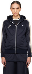 Wales Bonner Navy Mantra Hoodie