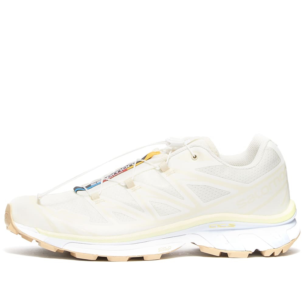 Salomon XT-6 Sneakers in Vanilla Ice/Yellow