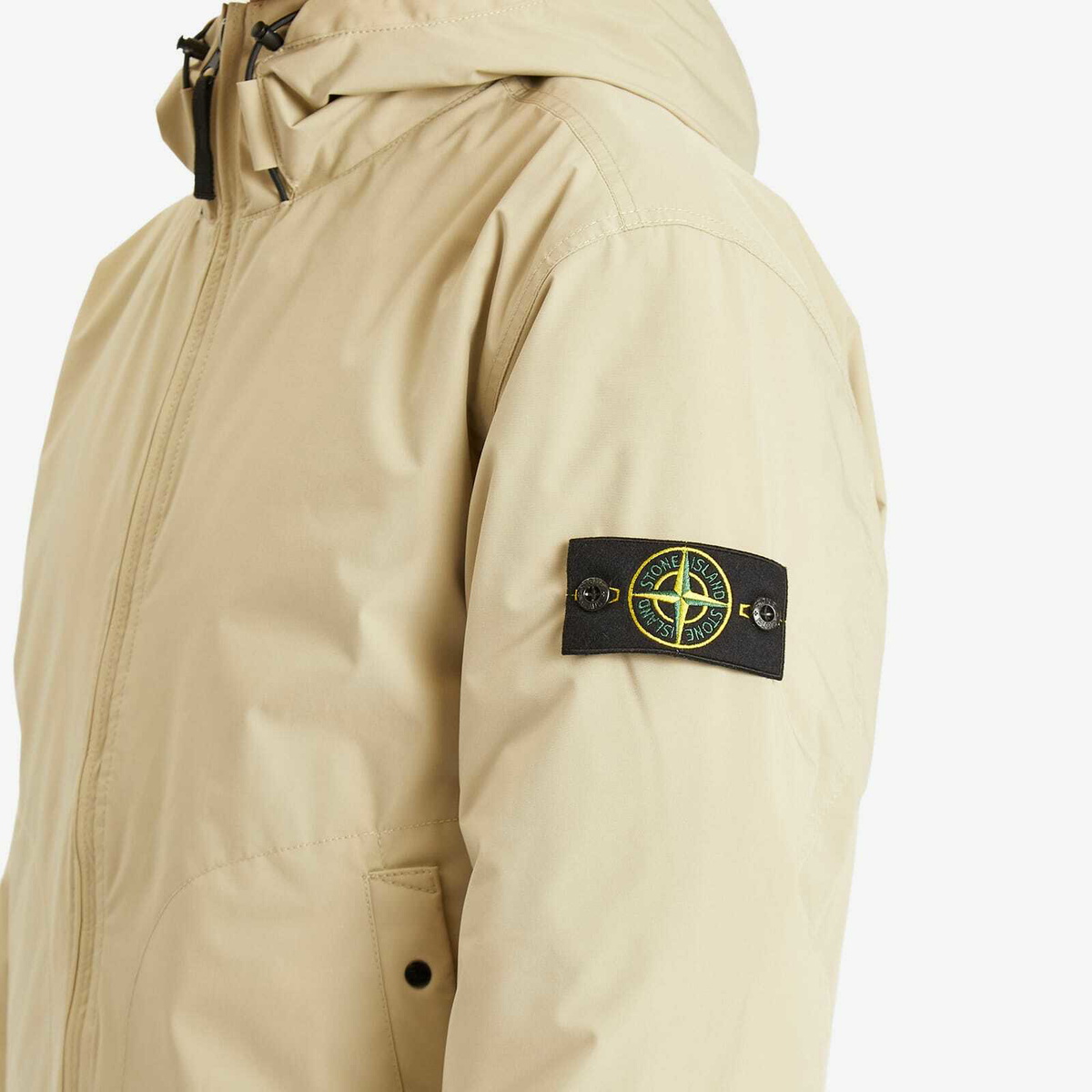 Stone Island Men's Soft Shell-R Primaloft Parka Jacket in Desert