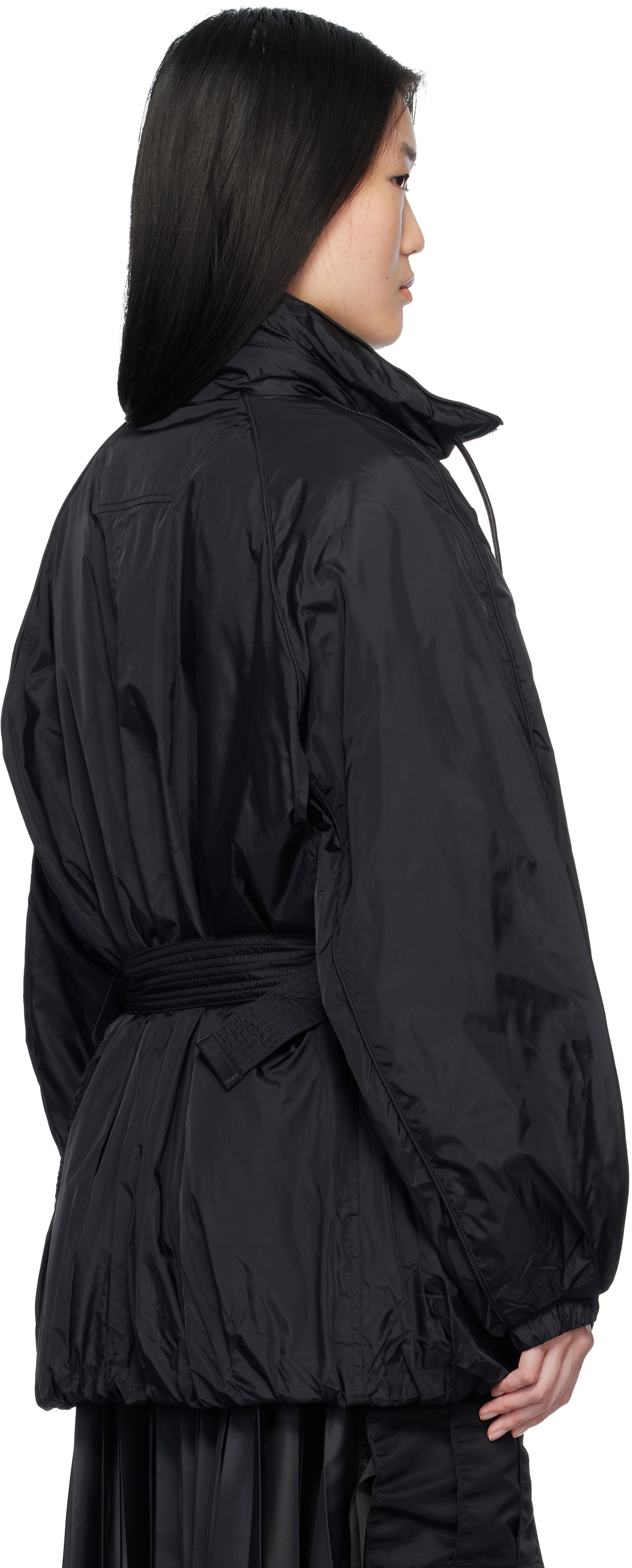 Juun.J Black Padded Windbreaker Jacket