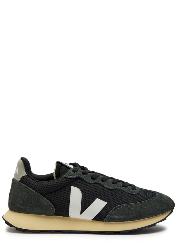Photo: Veja Rio Branco Panelled Mesh Sneakers Black