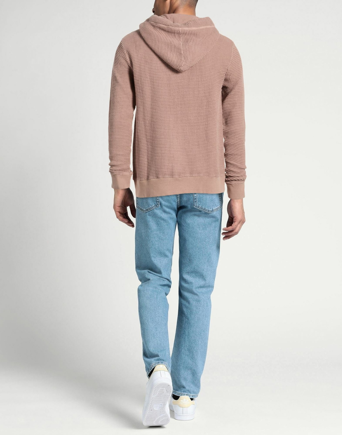 Crossley Mens Sweatshirt in Salmon pink