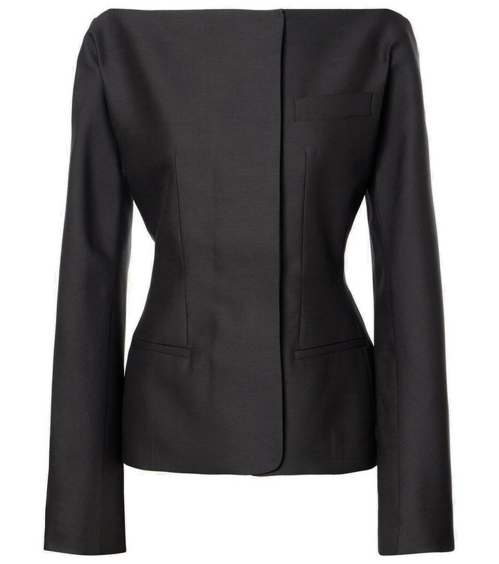 Photo: Jacquemus La Veste Spalla wool and silk jacket