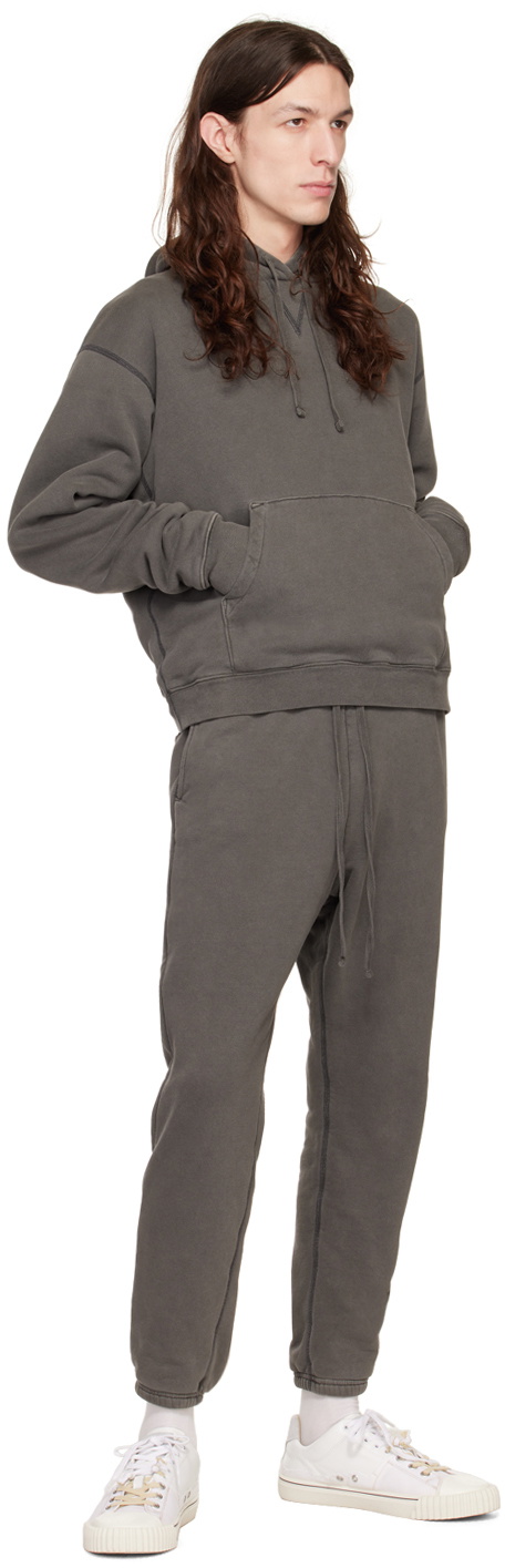 John Elliott Gray Thermal Hoodie John Elliott