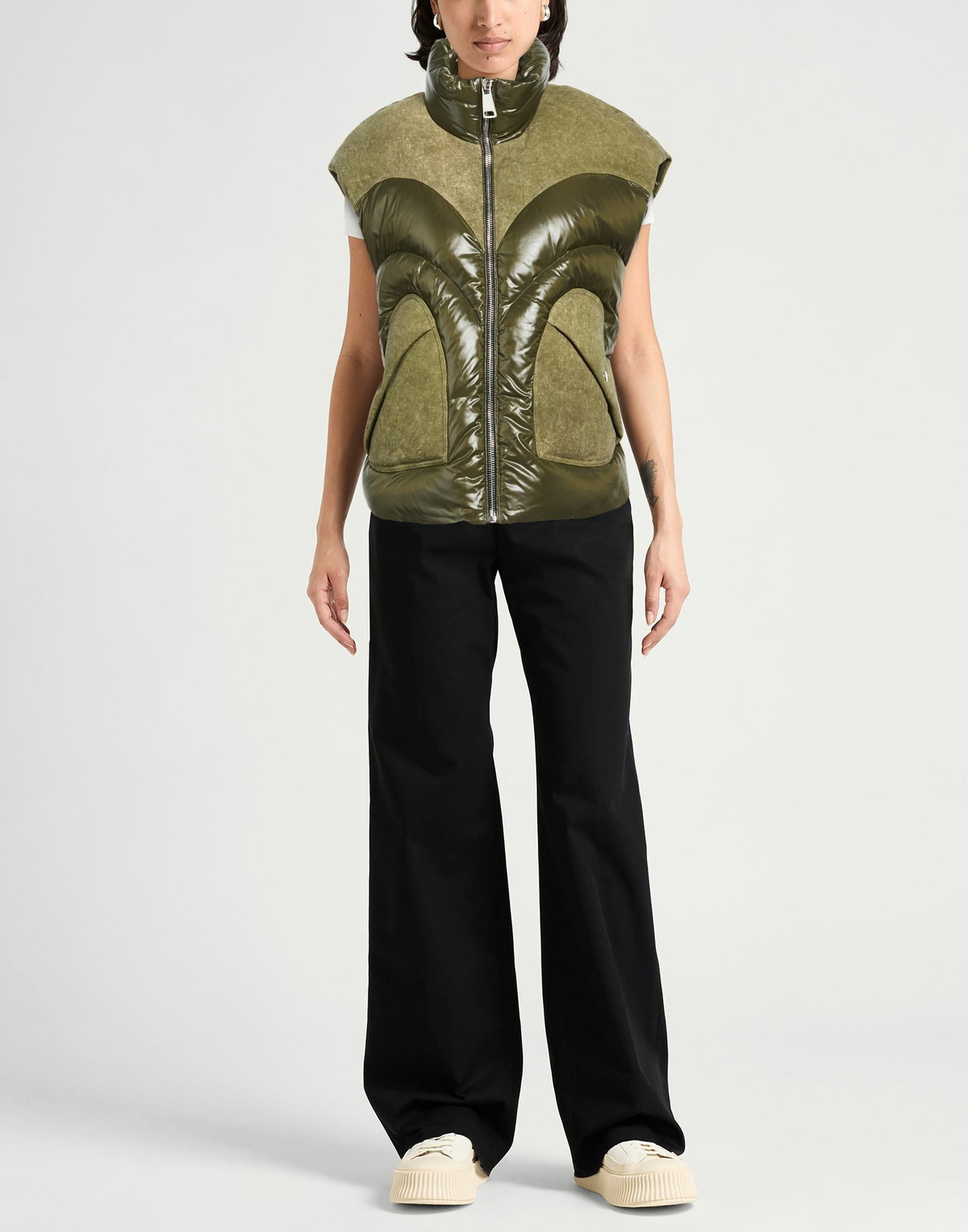 Khrisjoy Womens Vest Military in Green