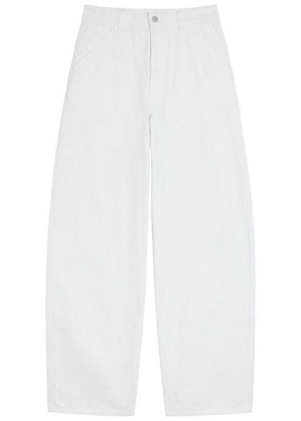 Photo: Lemaire Curved Wide-leg Jeans Off White