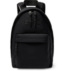 AMI - Logo-Appliquéd Leather-Trimmed Neoprene Backpack - Black