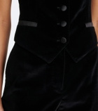 Dolce&Gabbana Cotton and silk-blend velvet vest