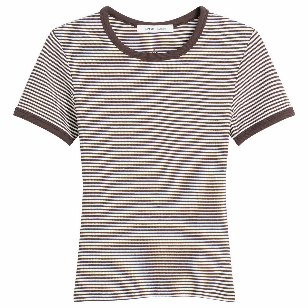Samsøe Samsøe Women's Salinas T-Shirt in Mulch Stripe