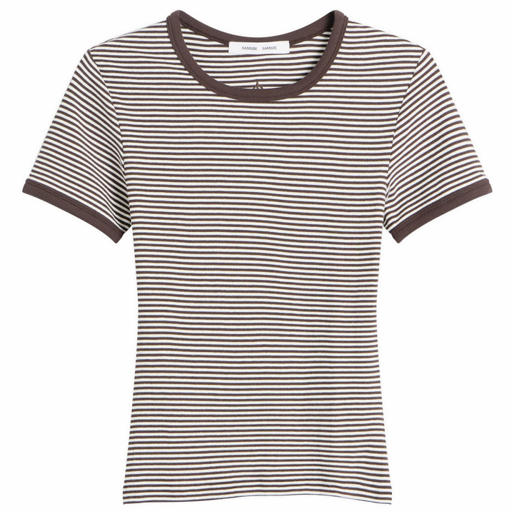 Photo: Samsøe Samsøe Women's Salinas T-Shirt in Mulch Stripe
