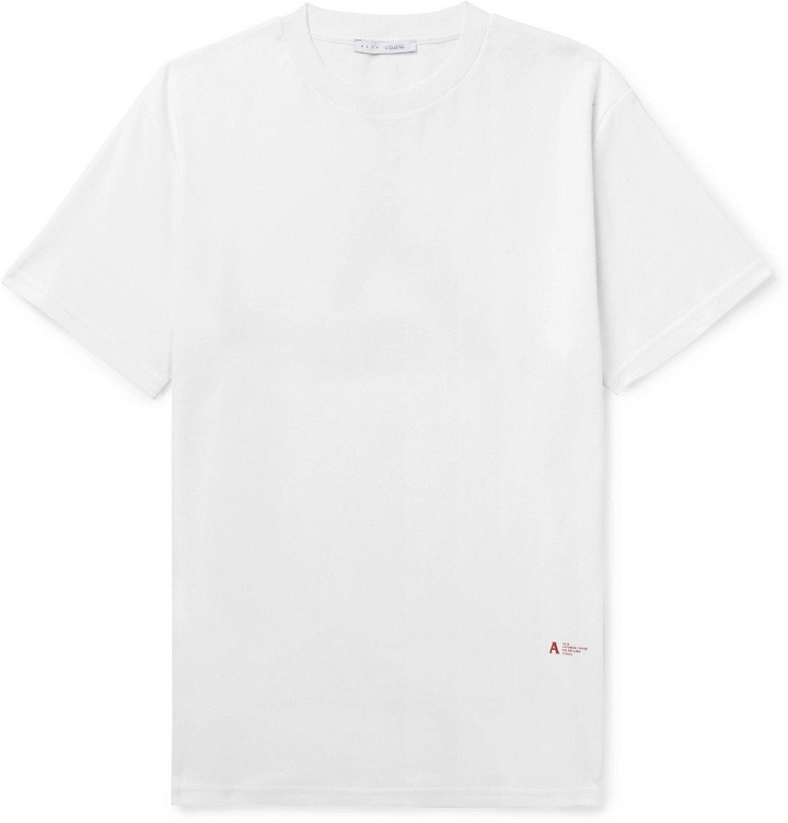 Photo: 1017 ALYX 9SM - Printed Cotton-Blend Jersey T-Shirt - Men - White