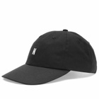 Norse Projects Men's Twill Sports Cap in Black 