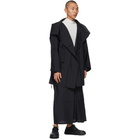 132 5. ISSEY MIYAKE Black Fold Square Coat