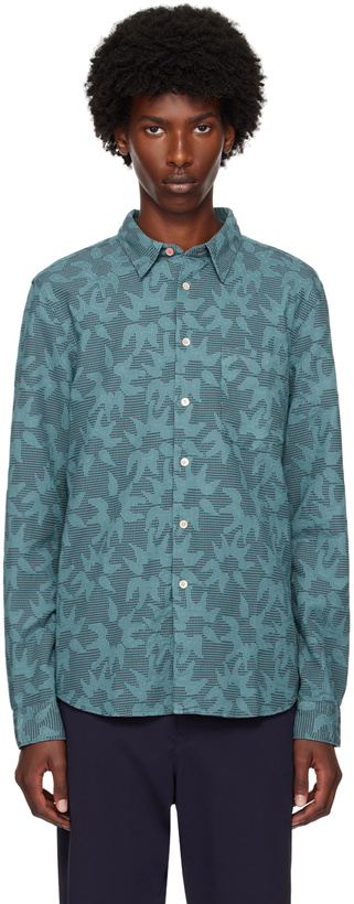 Photo: PS by Paul Smith Blue Patterned Shirt