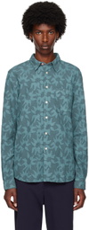 PS by Paul Smith Blue Patterned Shirt