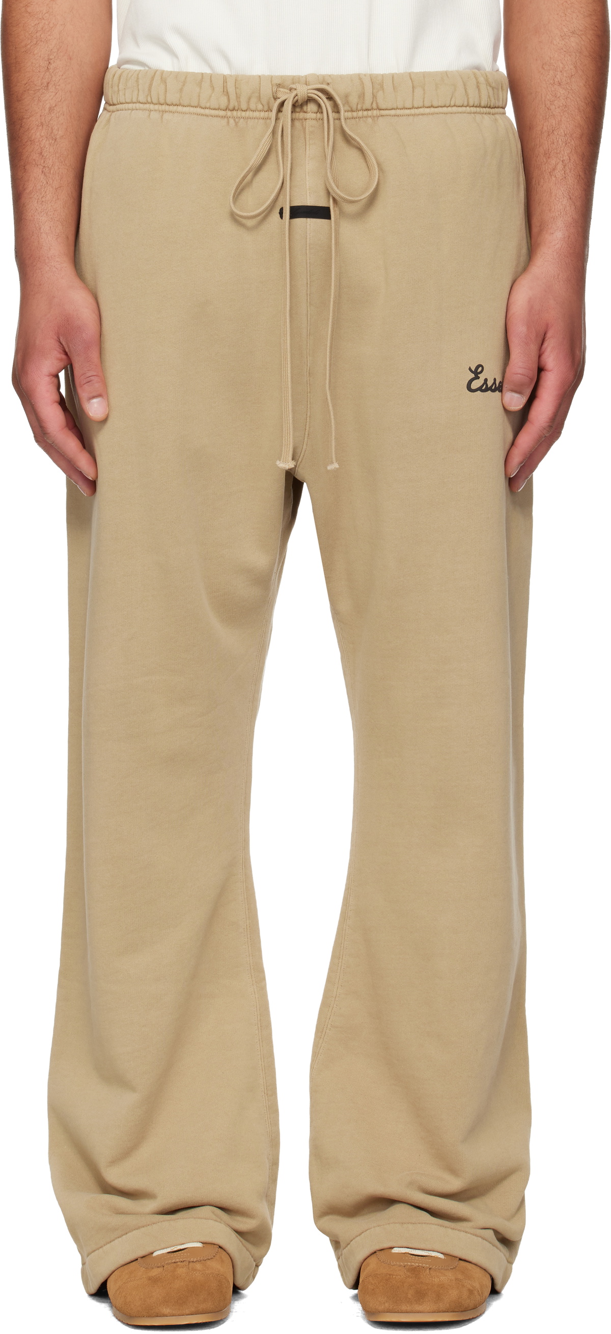 Fear of God ESSENTIALS Beige Training Classic Flare Sweatpants