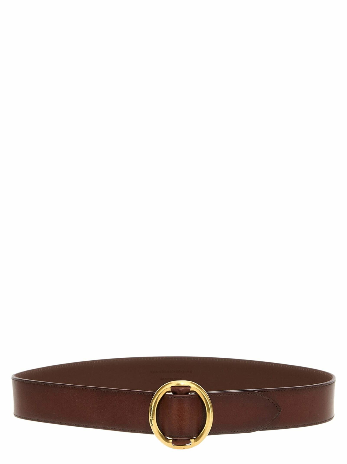 SAINT LAURENT 20mm Boucle La 76 Brushed Leather Belt Saint