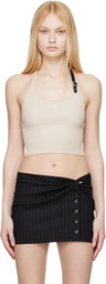 Courrèges Beige Holistic Buckle Tank Top