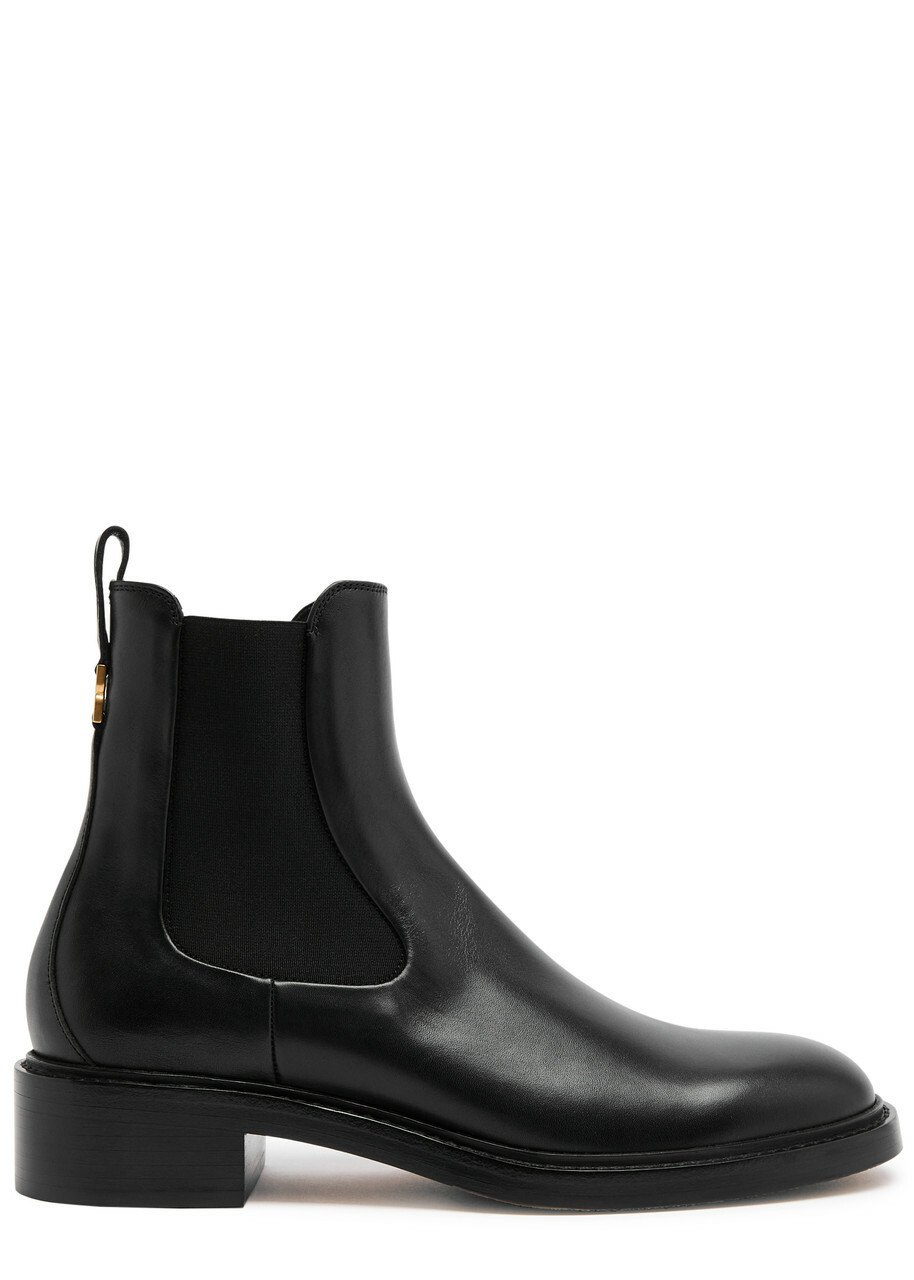 Chloe Women's Black Marcie 40 Leather Chelsea Boots