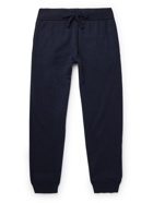 ASPESI - Tapered Cotton, Cashmere and Wool-Blend Sweatpants - Blue - IT 46