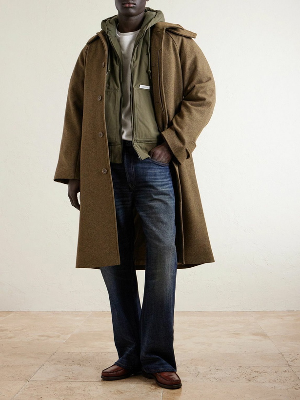 Photo: WTAPS - Padded Cotton-Canvas Zip-Up Hooded Jacket - Green