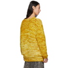 S.R. STUDIO. LA. CA. Yellow Hand-Knit Honeycomb Sweater