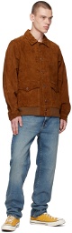 Nudie Jeans Tan Steve Leather Jacket