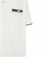 GUCCI - Web Logo Cotton Polo