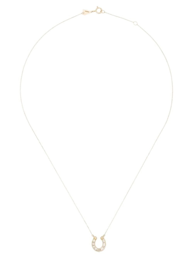 Photo: Adina Reyter 14K Yellow Gold Horseshoe Diamond Necklace