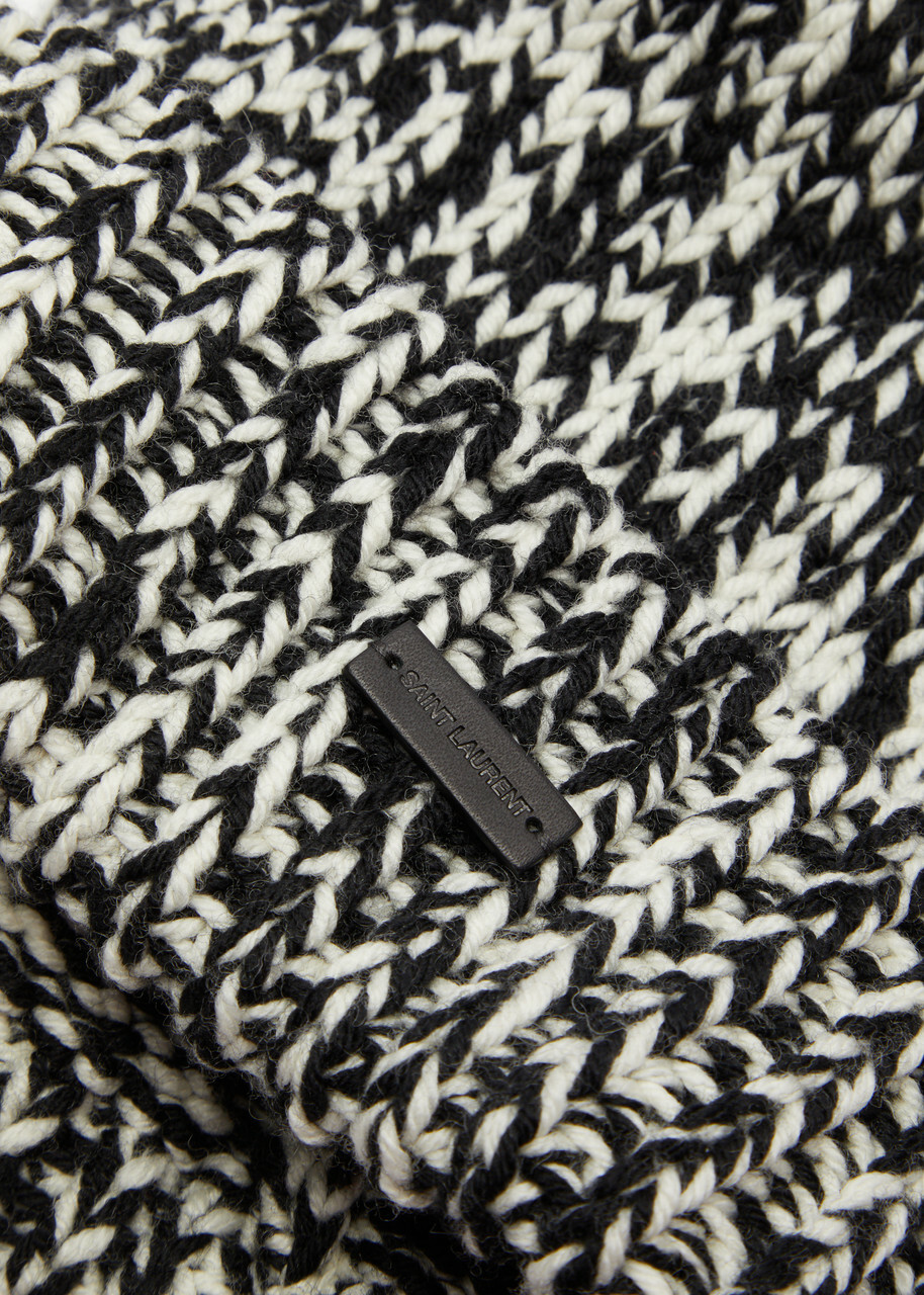 Saint Laurent Wool Beanie Black
