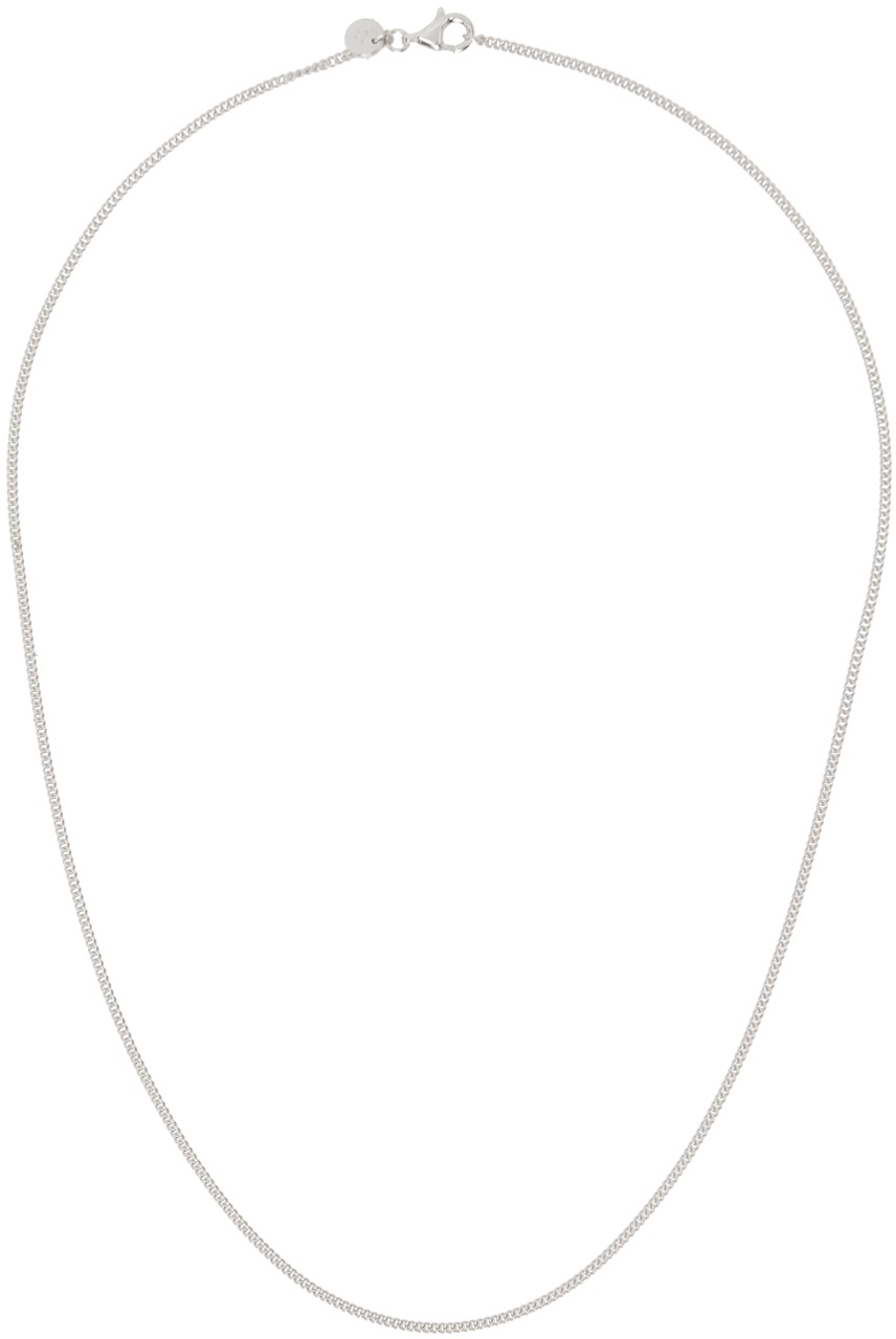 Tom Wood Silver Curb Chain Slim Necklace