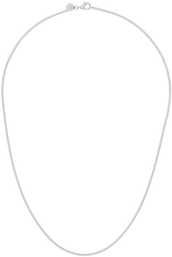 Photo: Tom Wood Silver Curb Chain Slim Necklace