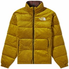 The North Face Men's 92 Reversible Nuptse Jacket in Sulphur Moss/Coal Brown